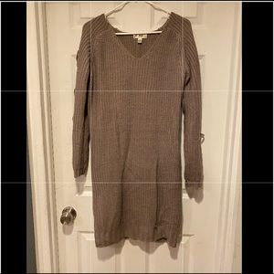 Say What Long Grayish Purple Sweater